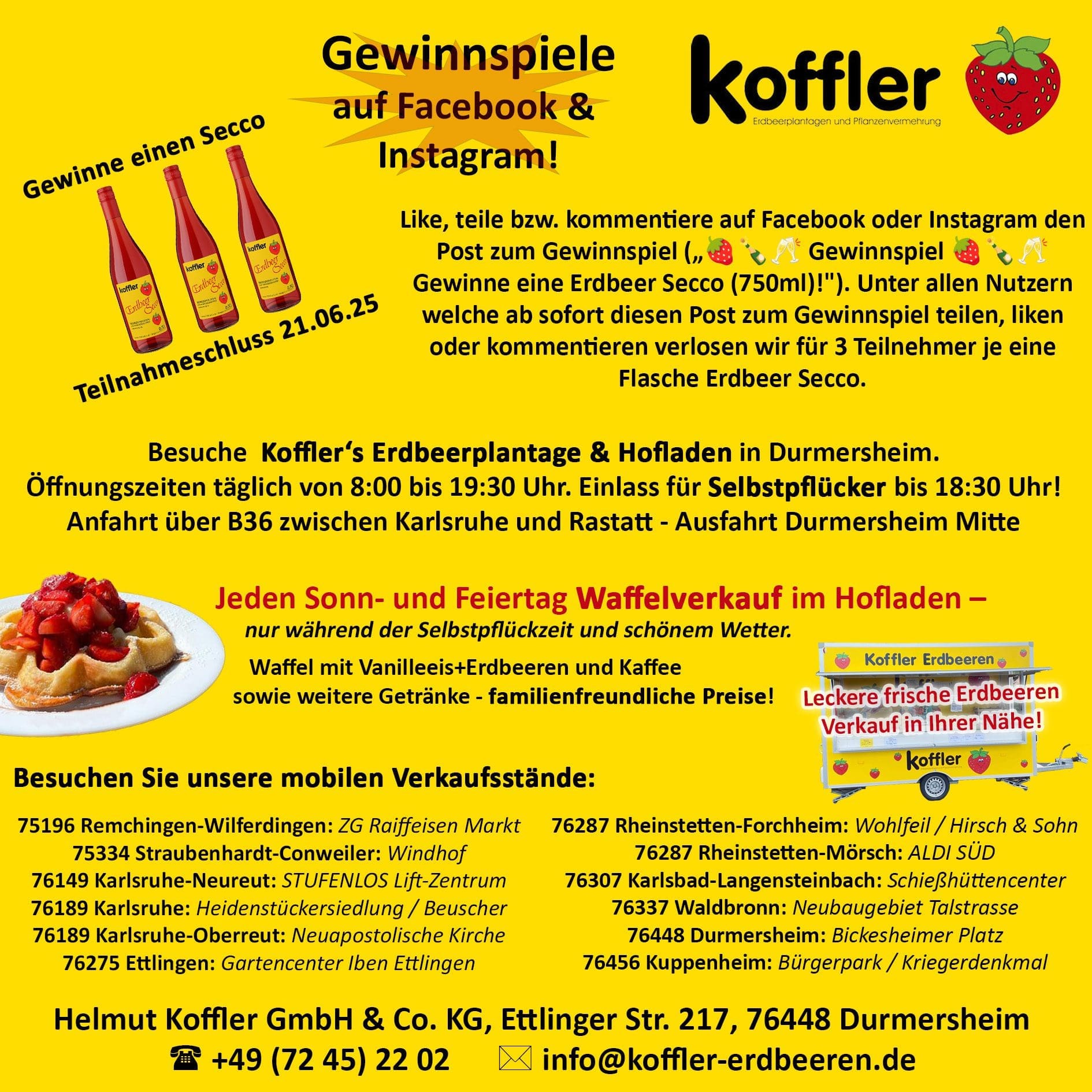 🍓🍾🥂 Gewinnspiel 🍓🍾🥂 Gewinne eine Erdbeer Secco (750ml)!