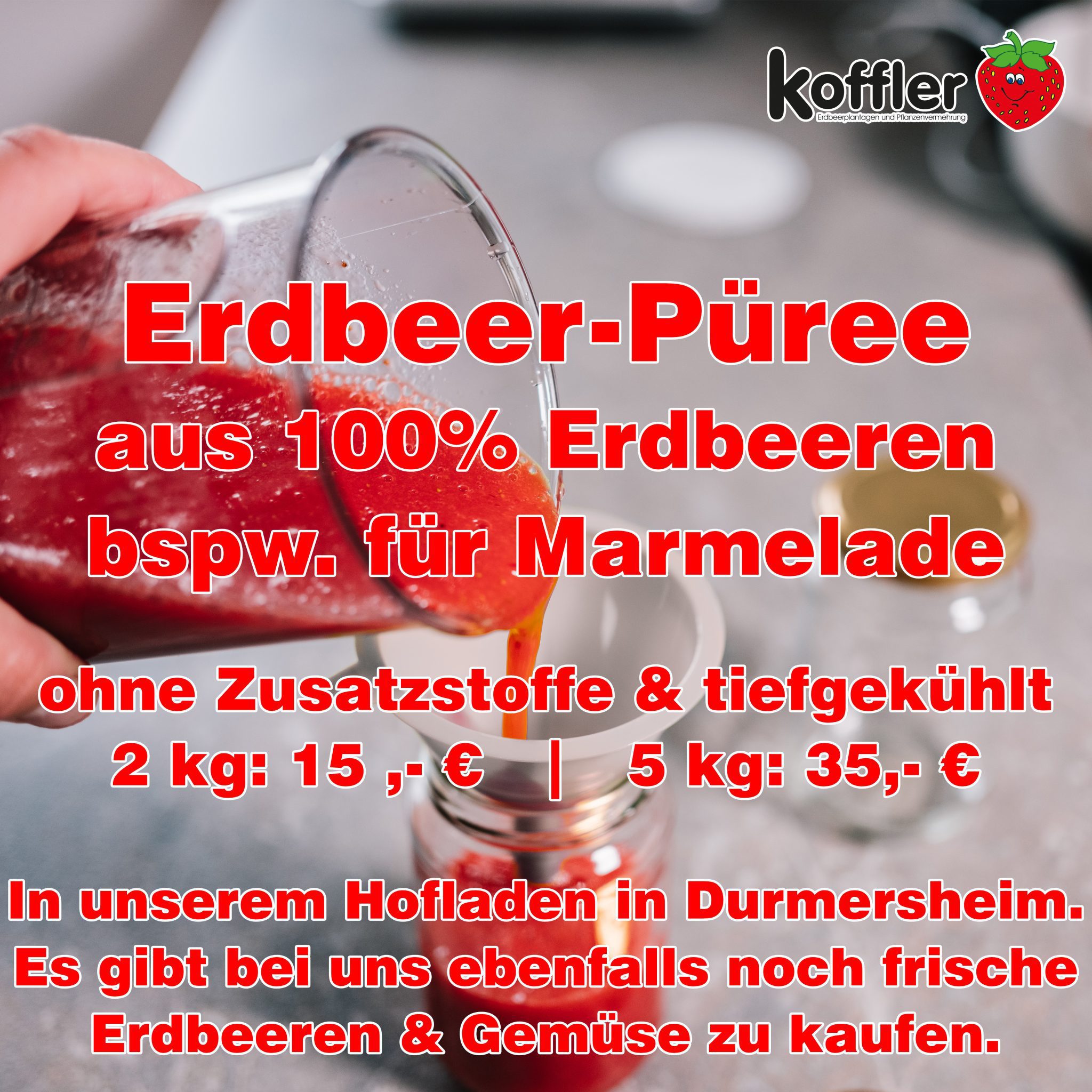 TK Erdbeer-Püree bspw. für Marmelade